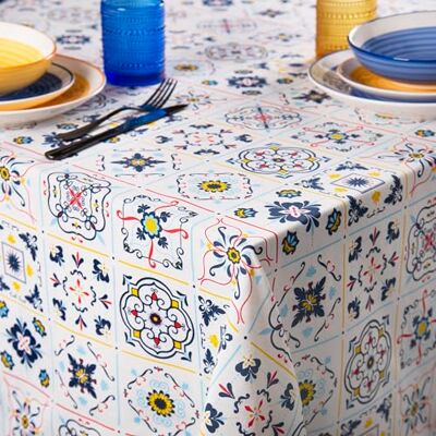 Excelsa Vietri Color Tovaglia Rettangolare da Tavolo, 70% Cotone e 30% Poliestere, Cm. 140 x 240 Excelsa Vietri Color Tovaglia Rettangolare da Tavolo, 70% Cotone e 30% Poliestere, Cm. 140 x 240