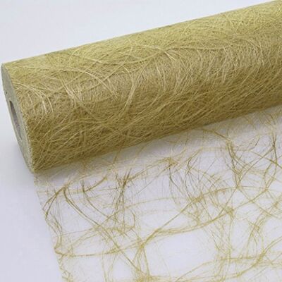 Deko AS GmbH Sizoweb Nastro da Tavolo, Rotolo da 25 Metri + 100 Cuori Decorativi gratuiti (Larghezza 30 cm, in Oro) Deko AS GmbH Sizoweb Nastro da Tavolo, Rotolo da 25 Metri + 100 Cuori Decorativi gratuiti (Larghezza 30 cm, in Oro)