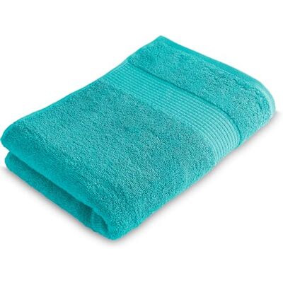 Le linge de Jules Telo doccia 70 x 130 cm, 100% cotone, 450 GR/m2, blu turchese Le linge de Jules Telo doccia 70 x 130 cm, 100% cotone, 450 GR/m2, blu turchese