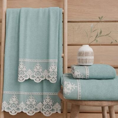 PETTI Artigiani Italiani Asciugamani Bagno in 100% Spugna di Cotone, Set Asciugamani 1+1, 2 Pezzi 1 Asciugamano Viso e 1 Asciugamano Mani, Acquamarina PETTI Artigiani Italiani Asciugamani Bagno in 100% Spugna di Cotone, Set Asciugamani 1+1, 2 Pezzi 1 Asciugamano Viso e 1 Asciugamano Mani, Acquamarina