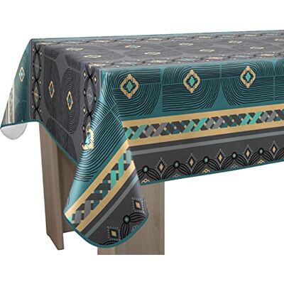 Le linge de Jules Valparaiso, tovaglia antimacchia blu, rotonda, 160 cm Le linge de Jules Valparaiso, tovaglia antimacchia blu, rotonda, 160 cm