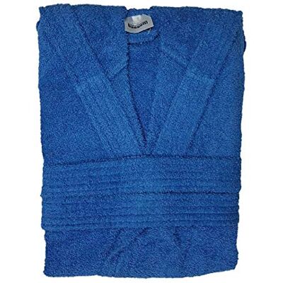 Bassetti Time Accappatoio Spugna con Cappuccio Uomo Donna da 360 gr/mq, Azzurro, XXL Bassetti Time Accappatoio Spugna con Cappuccio Uomo Donna da 360 gr/mq, Azzurro, XXL