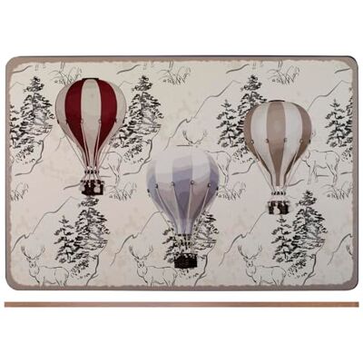 H&H Set 2 Tovagliette in Sughero Decoro Mongolfiere 43x28 cm – Naturali, Resistenti e Antiscivolo, Ideali per Tavola, Cucina e Uso Quotidiano H&H Set 2 Tovagliette in Sughero Decoro Mongolfiere 43x28 cm – Naturali, Resistenti e Antiscivolo, Ideali per Tavola, Cucina e Uso Quotidiano