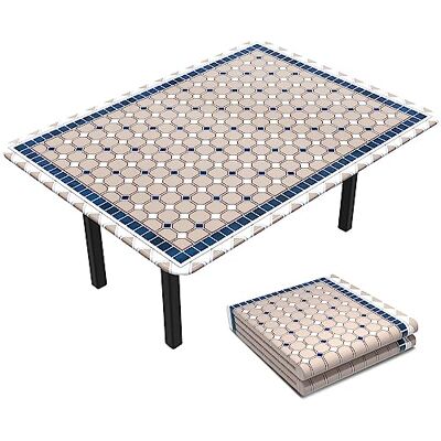 VOUNOT ® Tovaglia Plastificata Rettangolare, Tovaglia Antimacchia in PVC Impermeabile, Copritavolo Rettangolare Stampato con Bordo Elastico Adatto, 180x114 cm VOUNOT ® Tovaglia Plastificata Rettangolare, Tovaglia Antimacchia in PVC Impermeabile, Copritavolo Rettangolare Stampato con Bordo Elastico Adatto, 180x114 cm