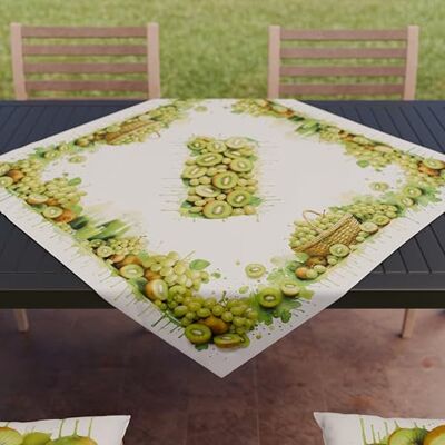 PETTI Artigiani Italiani Accessori Tessili da Cucina, Centrotavola Moderno 90x90 cm in Microfibra, Tovaglia Centro Tavola Elegante in Stampa Digitale Uva e Kiwi, 100% Made in Italy PETTI Artigiani Italiani Accessori Tessili da Cucina, Centrotavola Moderno 90x90 cm in Microfibra, Tovaglia Centro Tavola Elegante in Stampa Digitale Uva e Kiwi, 100% Made in Italy