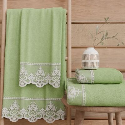 PETTI Artigiani Italiani Asciugamani Bagno in 100% Spugna di Cotone, Set Asciugamani 1+1, 2 Pezzi 1 Asciugamano Viso e 1 Asciugamano Mani, Verde Salvia PETTI Artigiani Italiani Asciugamani Bagno in 100% Spugna di Cotone, Set Asciugamani 1+1, 2 Pezzi 1 Asciugamano Viso e 1 Asciugamano Mani, Verde Salvia