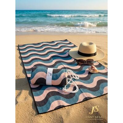 Jenny Sesal Telo Mare Microfibra Grande 90x170 cm con Borsa Regalo Antisabbia, Asciugatura Rapida e Assorbente Leggero, Compatto Salvaspazio Per Spiaggia, Piscina, Palestra e Viaggio Onde Blu Jenny Sesal Telo Mare Microfibra Grande 90x170 cm con Borsa Regalo Antisabbia, Asciugatura Rapida e Assorbente Leggero, Compatto Salvaspazio Per Spiaggia, Piscina, Palestra e Viaggio Onde Blu