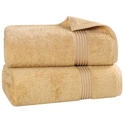 Superior Set di Asciugamani, Cotone, Oro, Teli da Bagno Superior Set di Asciugamani, Cotone, Oro, Teli da Bagno