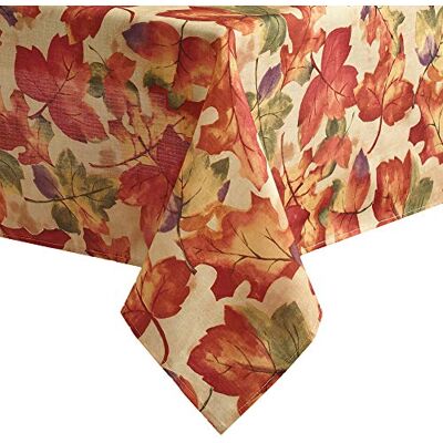 Elrene Tovaglia stampata autunnale, poliestere, festa del raccolto, 259 x 152 cm (rettangolare) Elrene Tovaglia stampata autunnale, poliestere, festa del raccolto, 259 x 152 cm (rettangolare)