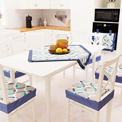 PETTI Artigiani Italiani Centrotavola, Centrotavola Moderno, Centrotavola Cucina e Soggiorno, 1pz Centrotavola in Cotone 90x90 cm Cerchio Blu 100% Made in Italy PETTI Artigiani Italiani Centrotavola, Centrotavola Moderno, Centrotavola Cucina e Soggiorno, 1pz Centrotavola in Cotone 90x90 cm Cerchio Blu 100% Made in Italy