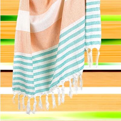 Ruggeri Maxi Telo Mare Fouta 100% Cotone – Asciugamano Mare Multiuso Leggero e Compatto – Telo Spiaggia, Piscina e Viaggio – Alta Assorbenza, Asciugatura Rapida (Arancione, 90x170 cm) Ruggeri Maxi Telo Mare Fouta 100% Cotone – Asciugamano Mare Multiuso Leggero e Compatto – Telo Spiaggia, Piscina e Viaggio – Alta Assorbenza, Asciugatura Rapida (Arancione, 90x170 cm)