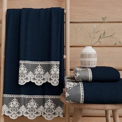 PETTI Artigiani Italiani Asciugamani Bagno in 100% Spugna di Cotone, Set Asciugamani 1+1, 2 Pezzi 1 Asciugamano Viso e 1 Asciugamano Mani, Blu PETTI Artigiani Italiani Asciugamani Bagno in 100% Spugna di Cotone, Set Asciugamani 1+1, 2 Pezzi 1 Asciugamano Viso e 1 Asciugamano Mani, Blu