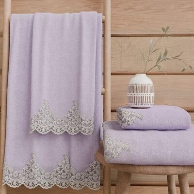 PETTI Artigiani Italiani Asciugamani Bagno in 100% Spugna di Cotone, Set Asciugamani 1+1, 2 Pezzi 1 Asciugamano Viso e 1 Asciugamano Mani, Lilla PETTI Artigiani Italiani Asciugamani Bagno in 100% Spugna di Cotone, Set Asciugamani 1+1, 2 Pezzi 1 Asciugamano Viso e 1 Asciugamano Mani, Lilla