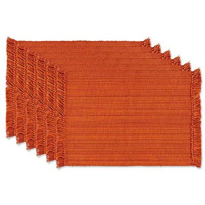 DII Support CAMZ12167 - Set di 6 sottobicchieri rettangolari arancioni DII Support CAMZ12167 - Set di 6 sottobicchieri rettangolari arancioni