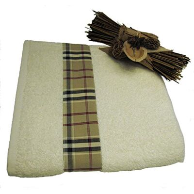 Deveaux Asciugamano in Cotone con Ricamo Floreale, 25 x 25 x 3 cm, 100% Cotone, Avorio, 25 x 25 x 3 cm Deveaux Asciugamano in Cotone con Ricamo Floreale, 25 x 25 x 3 cm, 100% Cotone, Avorio, 25 x 25 x 3 cm