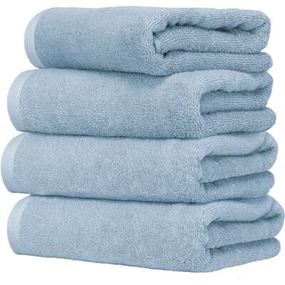Ruggeri Set 4 Pezzi Asciugamani Bagno Ospiti, 40x50 cm, Cotone, Azzurro Ruggeri Set 4 Pezzi Asciugamani Bagno Ospiti, 40x50 cm, Cotone, Azzurro