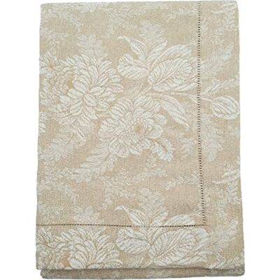 Bassetti Jaquard Oristano 41 Tovaglia in 100% cotone, colore beige, dimensioni: 140 x 170 cm Bassetti Jaquard Oristano 41 Tovaglia in 100% cotone, colore beige, dimensioni: 140 x 170 cm
