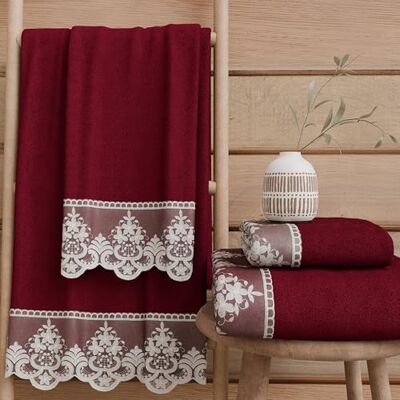 PETTI Artigiani Italiani Asciugamani Bagno in 100% Spugna di Cotone, Set Asciugamani 1+1, 2 Pezzi 1 Asciugamano Viso e 1 Asciugamano Mani, Bordeaux PETTI Artigiani Italiani Asciugamani Bagno in 100% Spugna di Cotone, Set Asciugamani 1+1, 2 Pezzi 1 Asciugamano Viso e 1 Asciugamano Mani, Bordeaux