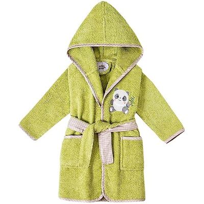 Interbaby Accappatoio per bambini verde pistacchio 100% cotone OEKO-TEX® Taglia: 10-12 anni Interbaby Accappatoio per bambini verde pistacchio 100% cotone OEKO-TEX® Taglia: 10-12 anni