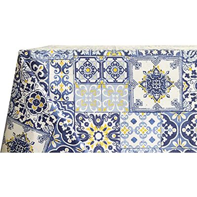 BIANCHERIAWEB - Tovaglia in cotone blu Amalfi italiana 140x180cm BIANCHERIAWEB - Tovaglia in cotone blu Amalfi italiana 140x180cm
