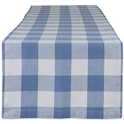 DII Tavolo classico, Cotone, Stonewash Blu, Runner da tavolo, 14x108 DII Tavolo classico, Cotone, Stonewash Blu, Runner da tavolo, 14x108