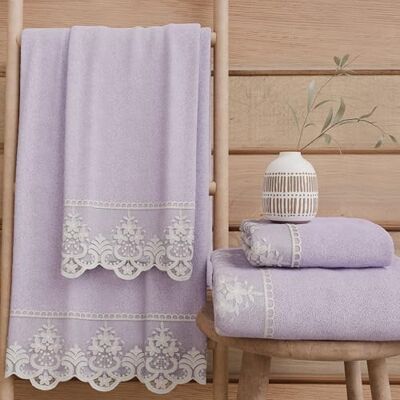 PETTI Artigiani Italiani Asciugamani Bagno in 100% Spugna di Cotone, Set Asciugamani 1+1, 2 Pezzi 1 Asciugamano Viso e 1 Asciugamano Mani, Lilla PETTI Artigiani Italiani Asciugamani Bagno in 100% Spugna di Cotone, Set Asciugamani 1+1, 2 Pezzi 1 Asciugamano Viso e 1 Asciugamano Mani, Lilla