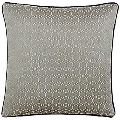Paoletti Riva Balham Cuscino Taupe Grey Geometrica Esagonale Disegno Jacquard Tessuto A Contrasto Viola in Filodiffusione Edges 58% Lino 42% Poliestere 45 X 45Cm (18" X 18" Pollici) Paoletti Riva Balham Cuscino Taupe Grey Geometrica Esagonale Disegno Jacquard Tessuto A Contrasto Viola in Filodiffusione Edges 58% Lino 42% Poliestere 45 X 45Cm (18" X 18" Pollici)