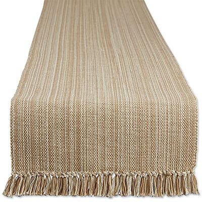 DII Variegated Table Collection, runner da tavolo, 7,8 x 183 cm, colore tortora DII Variegated Table Collection, runner da tavolo, 7,8 x 183 cm, colore tortora