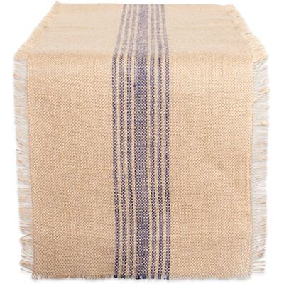 DII Jute Burlap Collection Tavolo da Cucina, Iuta, Blu, Table Runner, 14x72 DII Jute Burlap Collection Tavolo da Cucina, Iuta, Blu, Table Runner, 14x72