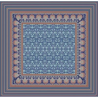 Bassetti MIRA Tovaglia in 100% cotone, tessuto twill di colore blu, B1, dimensioni: 110 x 110 cm Bassetti MIRA Tovaglia in 100% cotone, tessuto twill di colore blu, B1, dimensioni: 110 x 110 cm