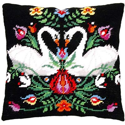 Vervaco Zara Kit per ricamo a punto croce con cuscino in gobelina, in cotone, multicolore, 40 x 40 x 0,3 cm Vervaco Zara Kit per ricamo a punto croce con cuscino in gobelina, in cotone, multicolore, 40 x 40 x 0,3 cm
