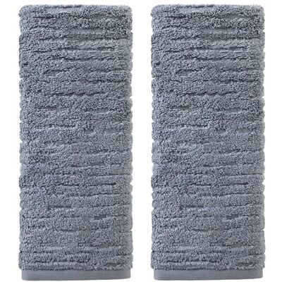 SKL Home CloudSoft Set di asciugamani di lusso, in cotone, 2 pezzi, colore: blu fumo SKL Home CloudSoft Set di asciugamani di lusso, in cotone, 2 pezzi, colore: blu fumo