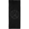 Borussia Dortmund Telo da bagno BVB – 180 x 70 cm – nero – 100% cotone – logo BVB