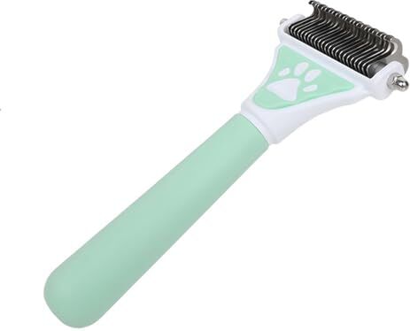 Generic Pettine multicolore annodato per la rimozione del pelo del cane, galleggiante, pettine per animali domestici, pettine per gatti, accessori per animali domestici, TFD655 (verde, taglia unica)