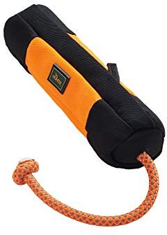 HUNTER Trainer Snack Dummy con corda di lancio, 37 cm, arancione/nero