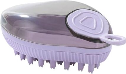 Generic 2-in-1 Pet Dog Bath Brush Pet Massaggio Pettine Doccia Forniture Pet Grooming Strumento Silico Morbido Cane M2U7 Pettine Pet Pulizia Capelli