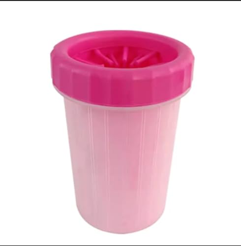 Generico Pulisci Zampe Cane in Silicone Eco-Friendly Portatile e Riutilizzabile (Rosa)