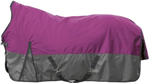 HKM Cleveland 3733 Coperta per cavallo, colore: viola chiaro/viola scuro 135