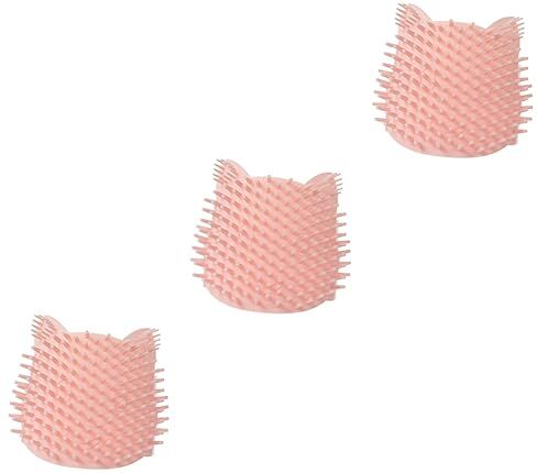 FRCOLOR 3 Pz pennello solletico cane tiragraffi per gatti cat brush cat massager atrezzi gatto stesso strumento di massaggio per animali domestici Bagnato e secco pettine