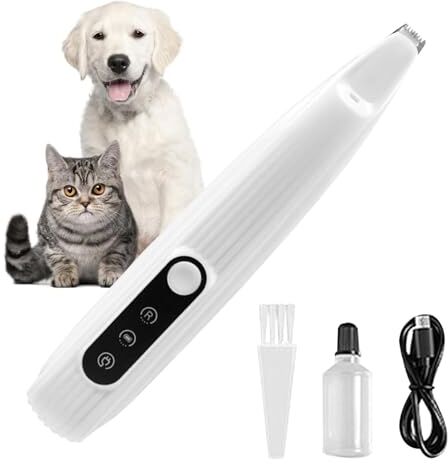 Generic Tosatrice per cani Tosatrice per di animali domestici Tosatrice per cani per toelettatura, Illuminazione a LED Funzionamento silenzioso Tosatrice per rasoio per gatti Gattini Cuccioli di cane