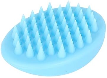 Zerodis Spazzola per Massaggi in Silicone per Animali Domestici, Spazzola per la Pulizia Multifunzionale per la Cura del Bagno per Cani e Gatti, Delicata Sulla Pelle, Forte Effetto (Blu)