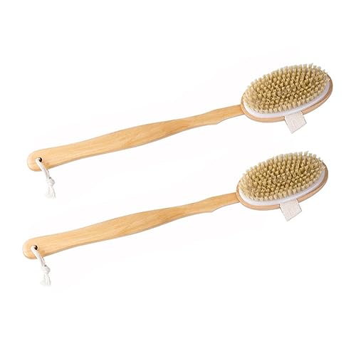 FRCOLOR 2 Pz spazzola da bagno per animali domestici pennello sottopelo per gatti spazzola per la toelettatura del cane pet brush guanti spazzola da bagno per cani manico lungo vernice