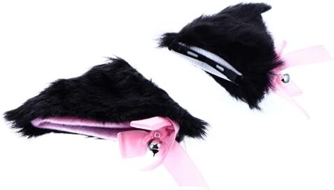 VALICLUD 1 Paio Orecchie Di Gatto Tornante Orecchie Di Gatto Barrette Bunny Costume Da Coniglio Coccodrillo Clip Di Orecchio Di Animale Accessori Per Abbigliamento