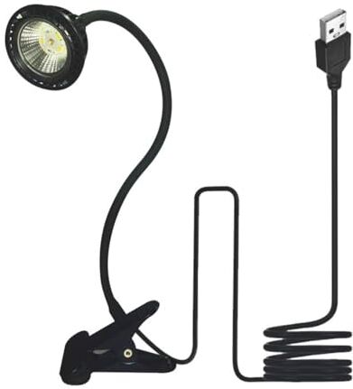 QeeHeng Rettile Lampada di Calore,UVA/UVB Rettile Apparecchio di Luce,lampada solare dimmer temporizzata UVA/UVB con clip girevole 360°,Upgrade USB Plug er il riscaldamento dell'acquario tartaruga