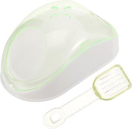 Mipcase 1 Set Bagno Trasparente Criceto Kit Bagno Di Sabbia Per Criceti Vasca Bagno Per Criceti Nascondiglio Topi Camera Di Sabbia Di Cincillà Animale Domestico Plastica Sabbiera