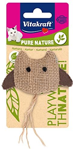 Vitakraft Gioco Pure Nature Gufo con Catnip per Gatti 21 g