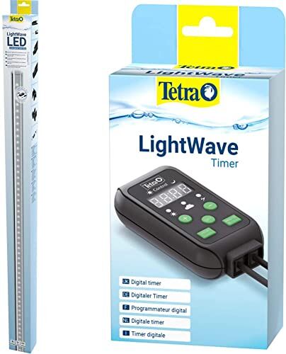 Tetra Lightwave Set 830, Illuminazione a LED per Acquari con Adattatori e Spina di Alimentazione & Lightwave Timer, Adatto per Luci a LED Lightwave