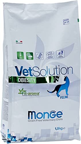 Monge Veterinary Solution Gatto Obesity kg. 1,5 Cibo Gatti, Multicolore, Unica, 1500 unità