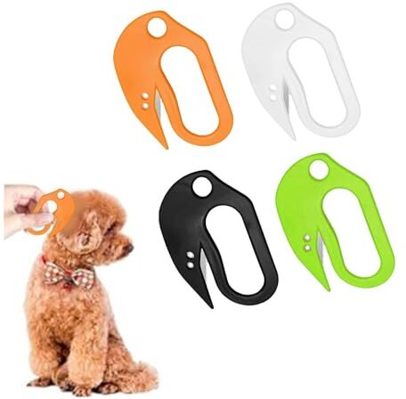 Generic Pettine annodante Per Cani Pet Nodo Aperto Pettine Cucciolo Capelli Pelliccia Spargimento Toelettatura Pettine Trimmer Accessori