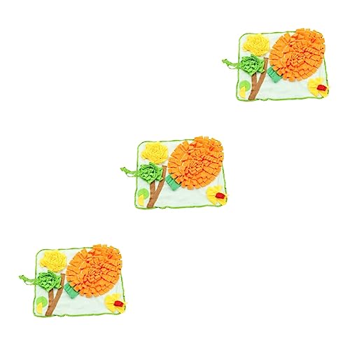 iplusmile Giocattoli Educativi 3 Pz Coniglio Sniffing Pad Masticare Giocattoli Per Cuccioli Cane Labirinto Alimentatore Criceto Snuffle Mat Panno Cucciolo Di Cane Che Gioca Giocattolo Puzzle